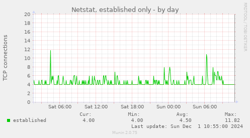 Netstat, established only